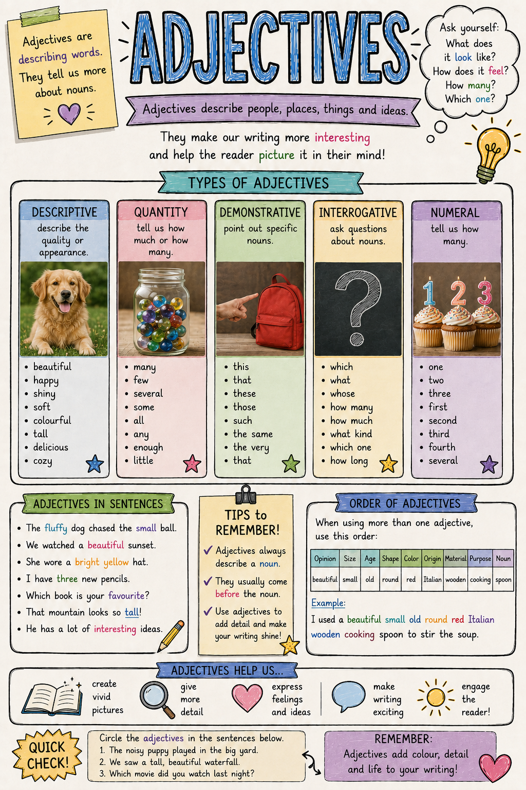 Preview of Grammar Adjectives