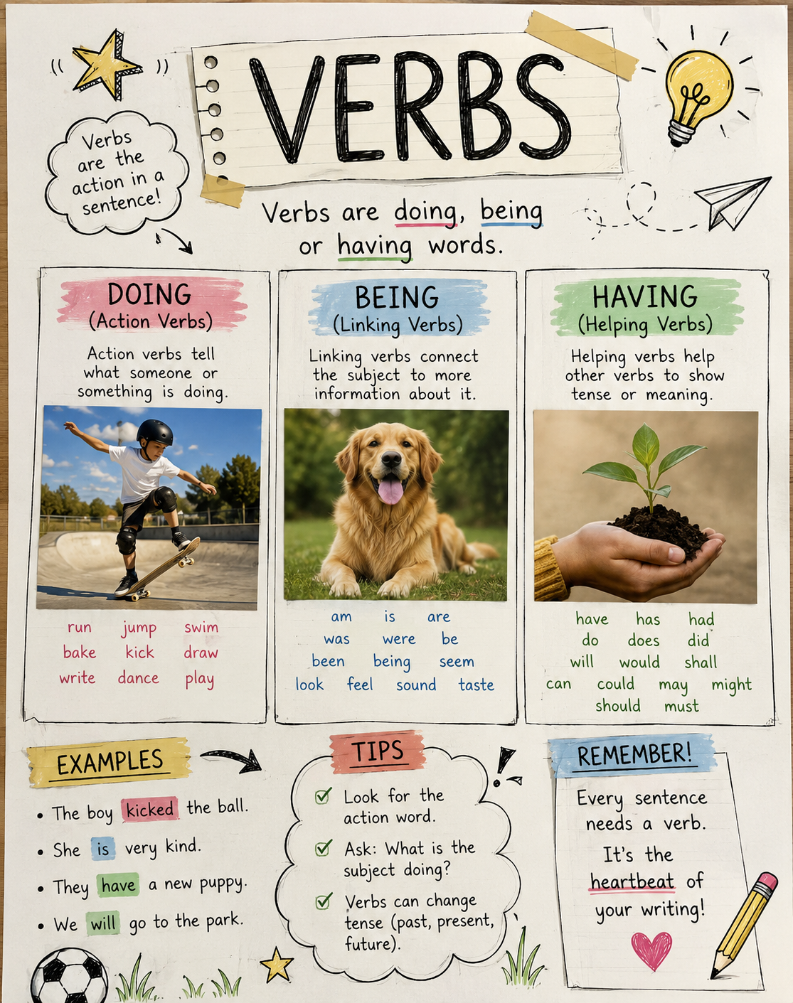 Preview of Grammar Verbs