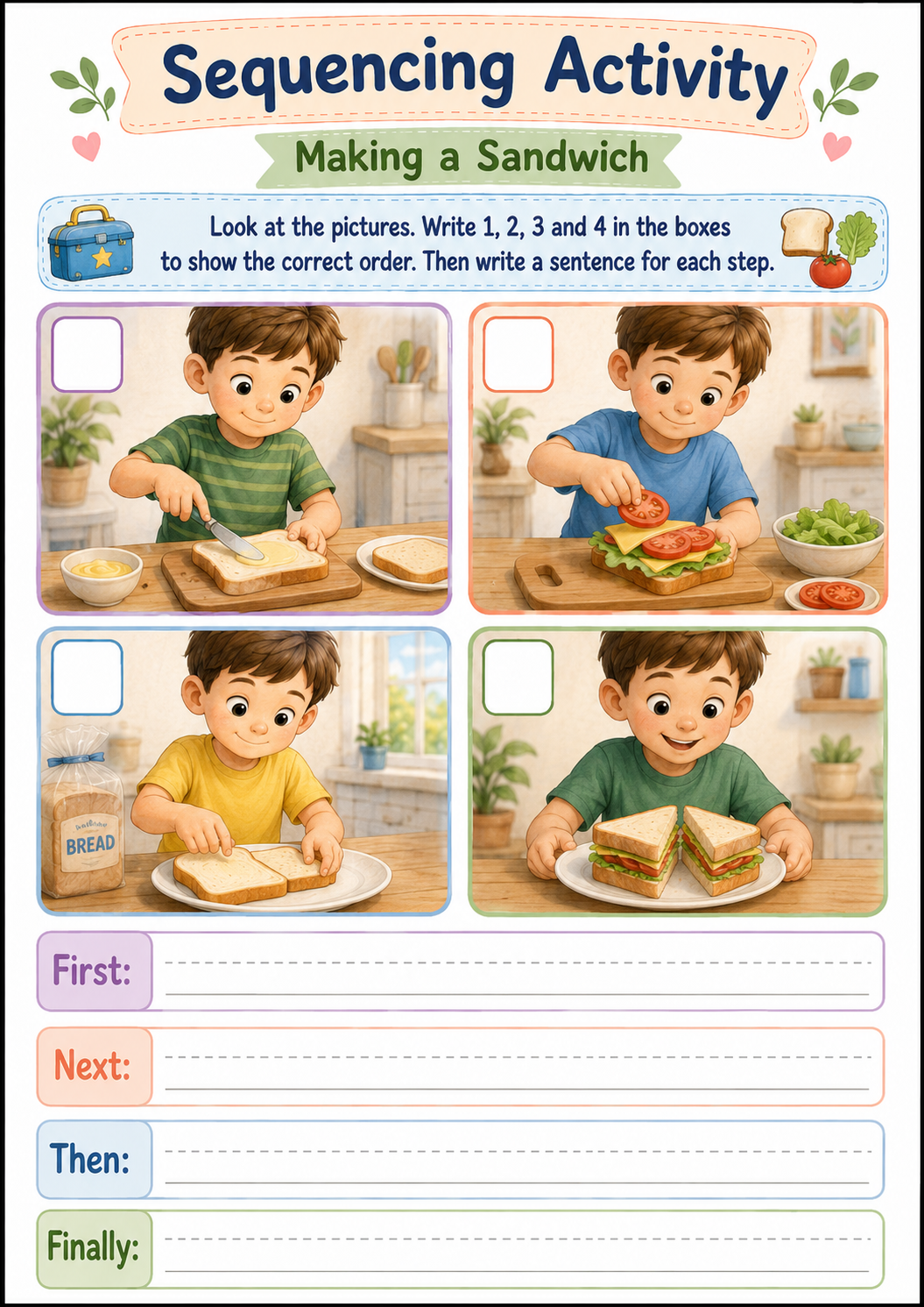 Sequencing: Making a Sandwich