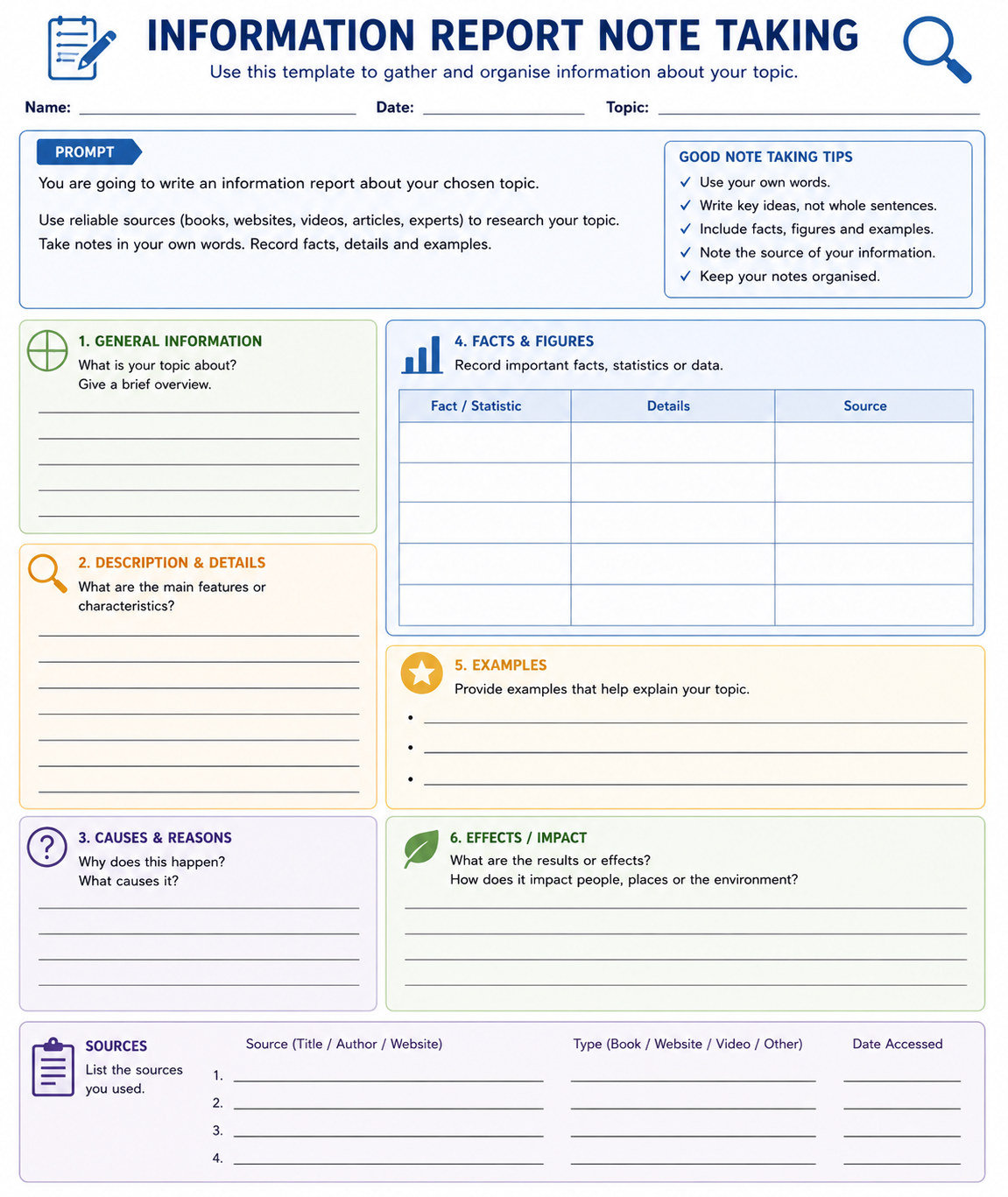 Preview of Writing Templates