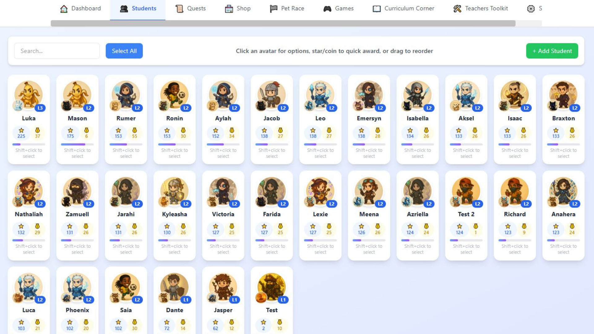 Classroom Champions Gamification