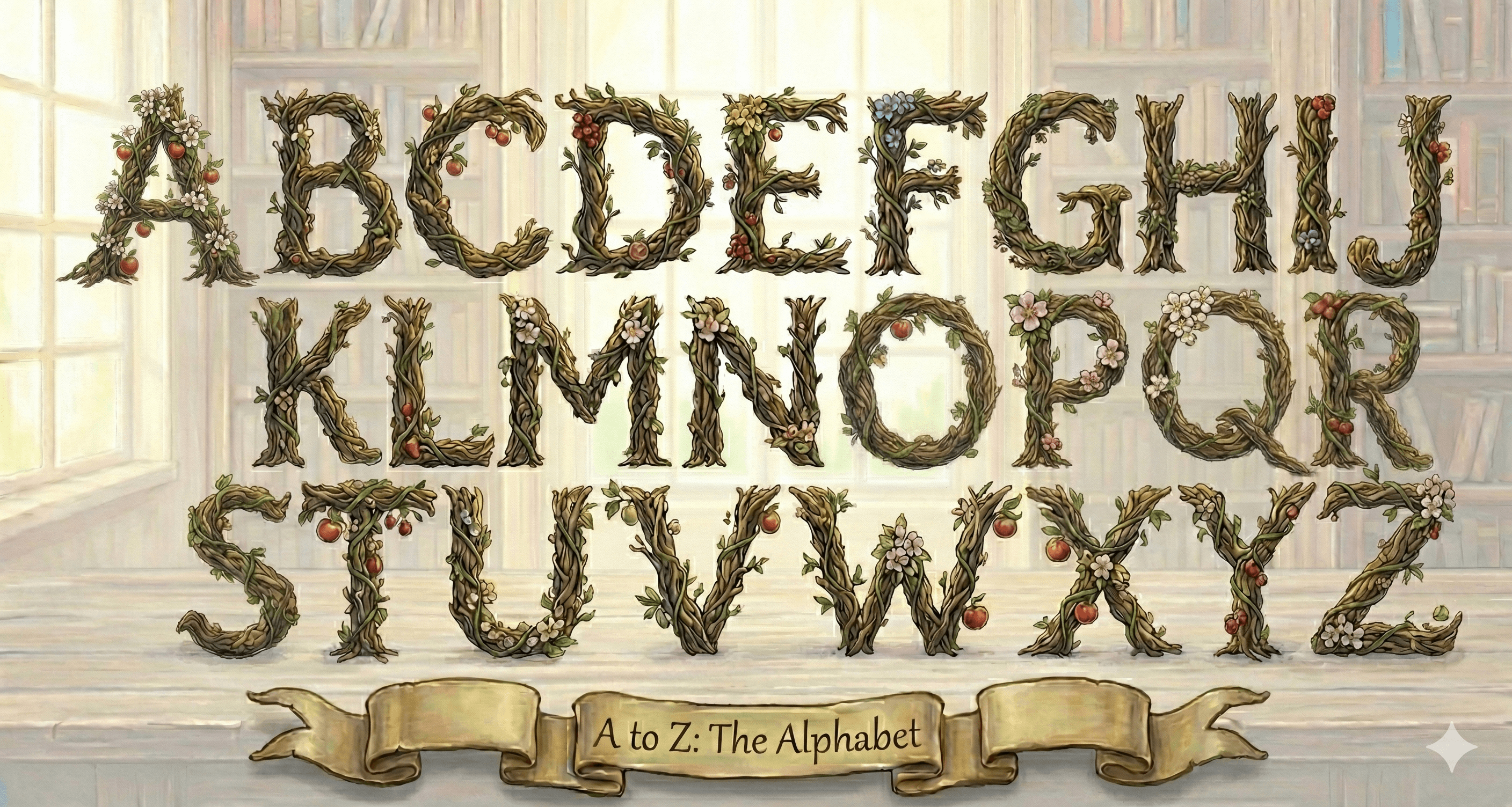 Alphabet Lettering display