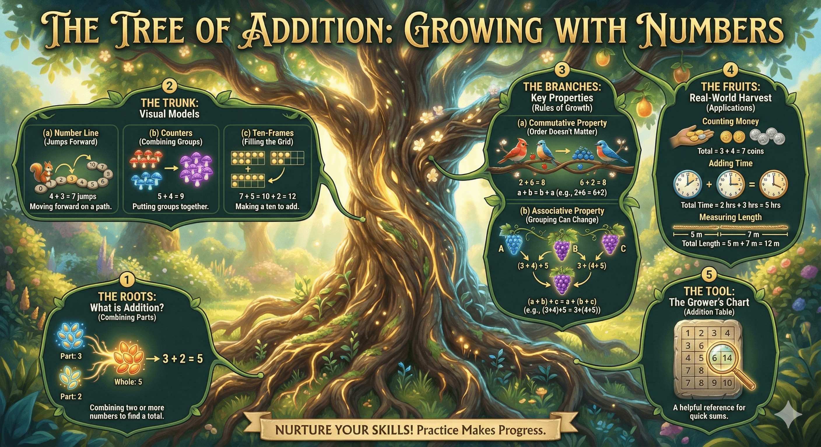 Addition Anchor Chart display