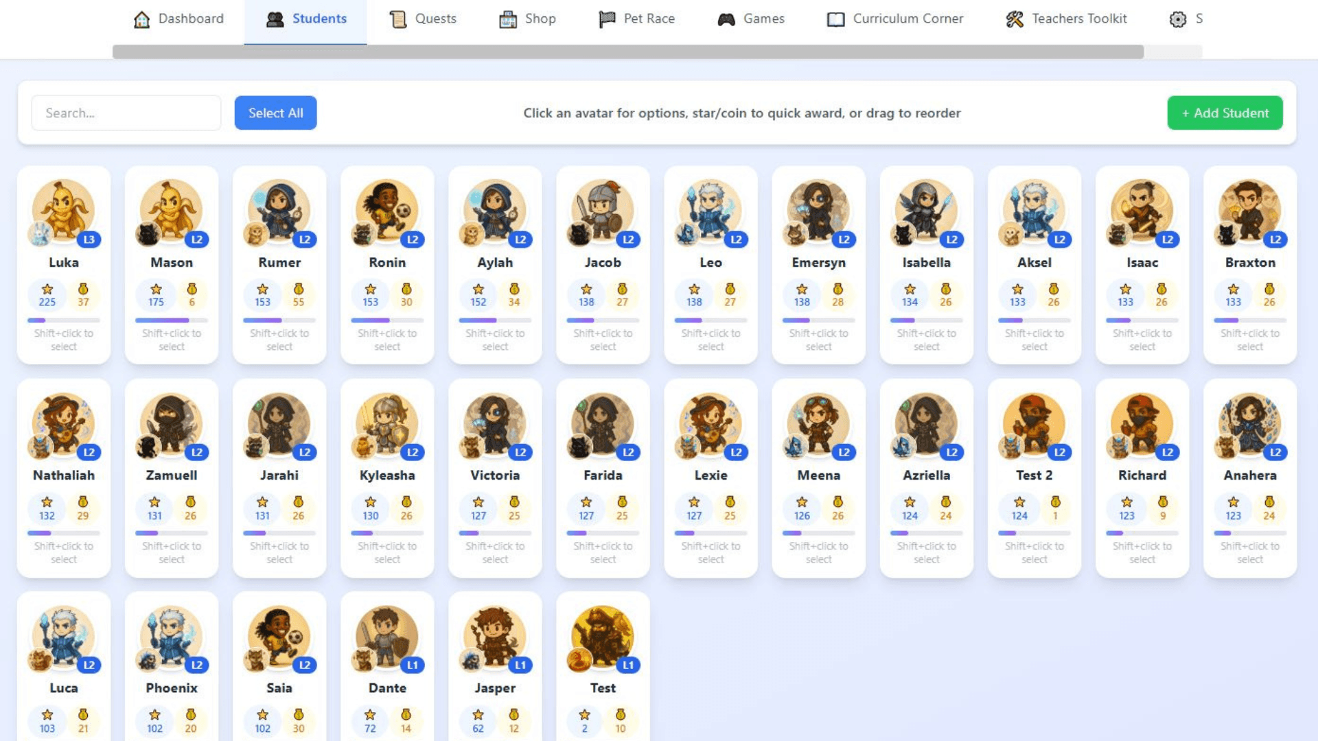 Classroom Champions Gamification